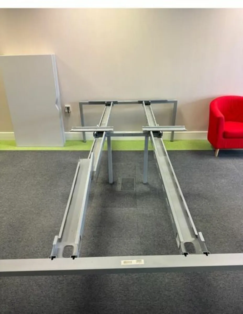2 x Sets of 4 Office Desks Modular - Image 4