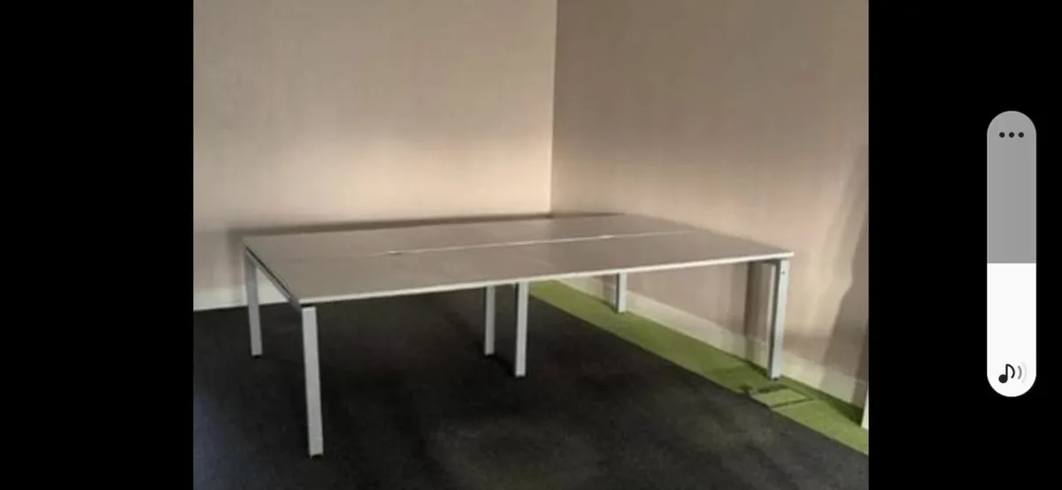 2 x Sets of 4 Office Desks Modular - Image 1