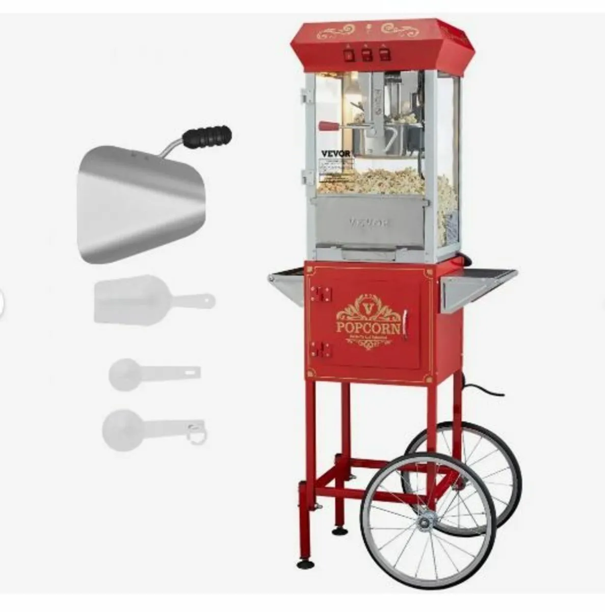 Popcorn Maker with Cart, 850W - Image 1