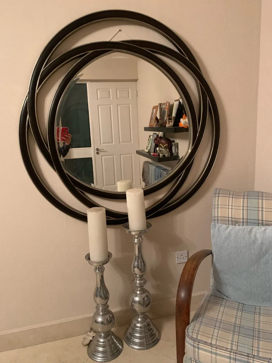 Elegant Spiral Design Large Mirror - Image 2