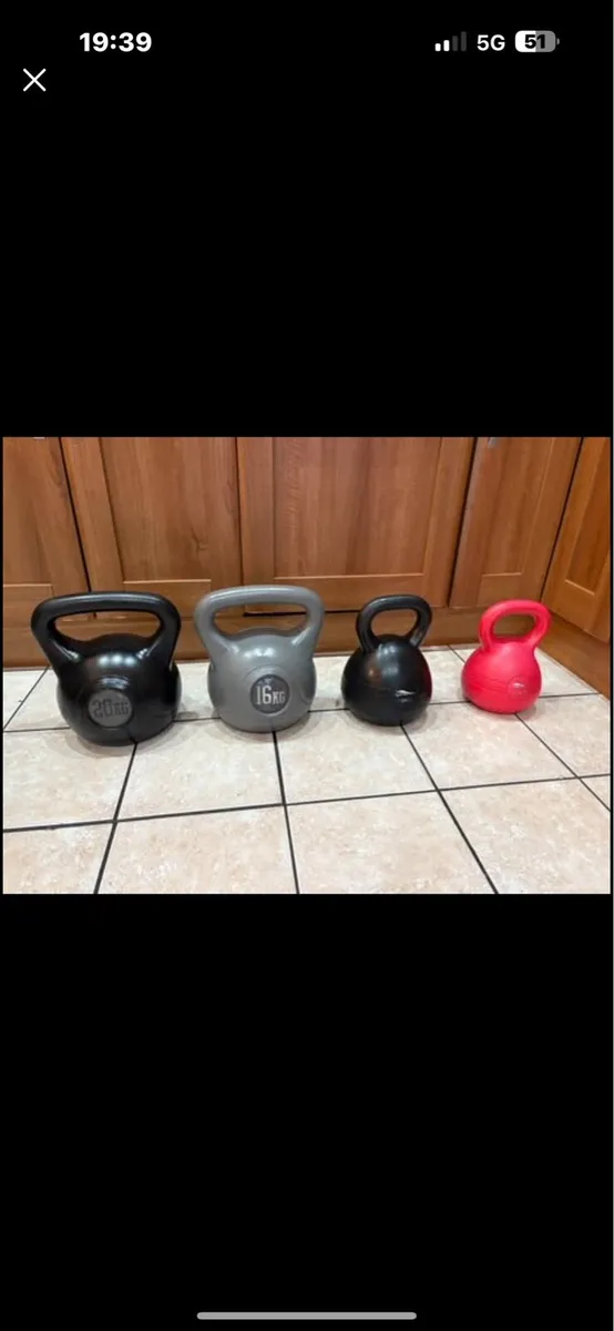 Gym Kettlebell Collection- 4 Kettlebells
