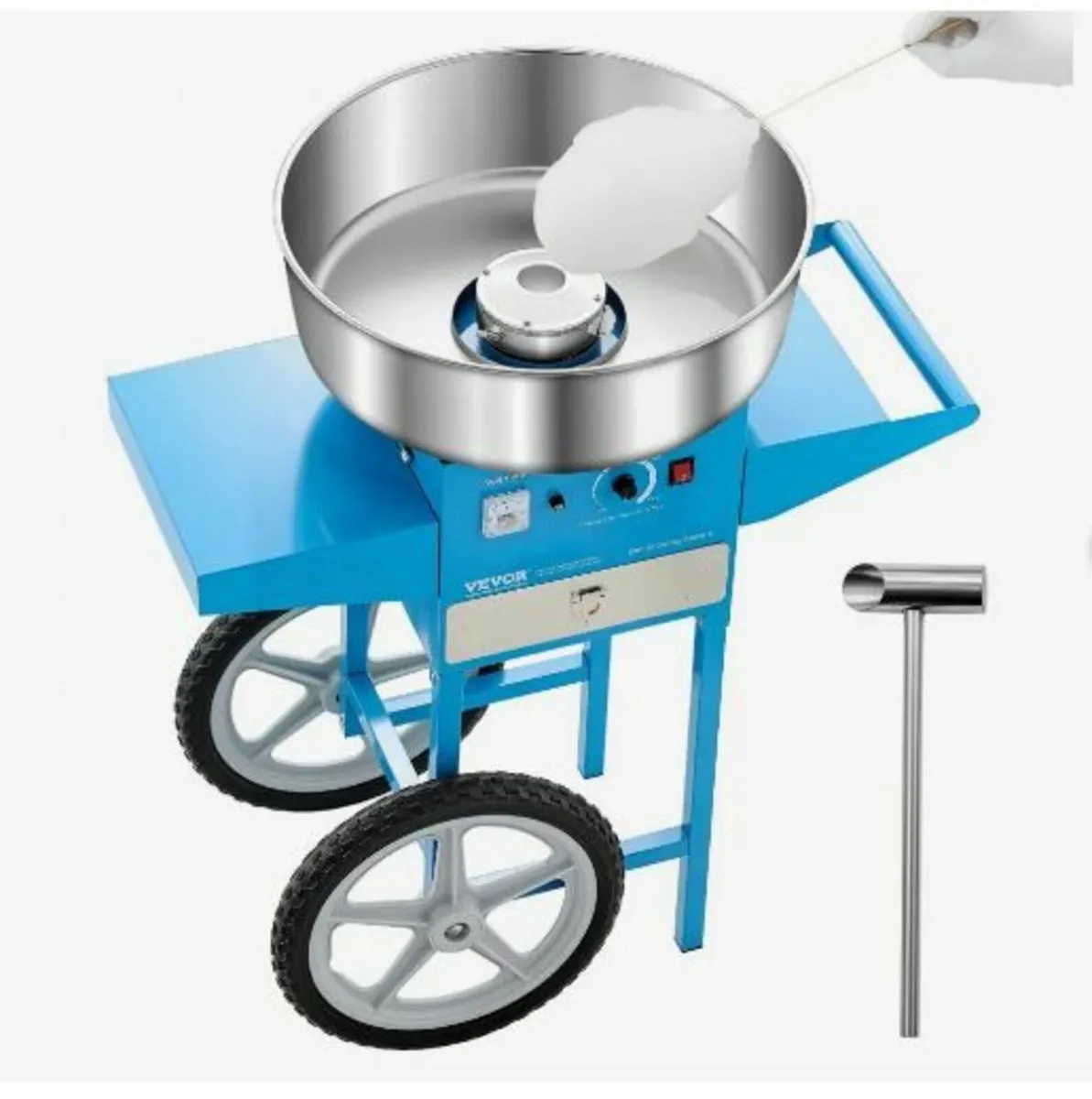 Electric Cotton Candy Machine with Cart, 1000W - Image 1