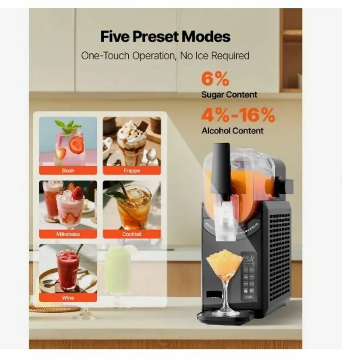 Slushie Machine, 2.6L/88oz No Ice Needed - Image 4