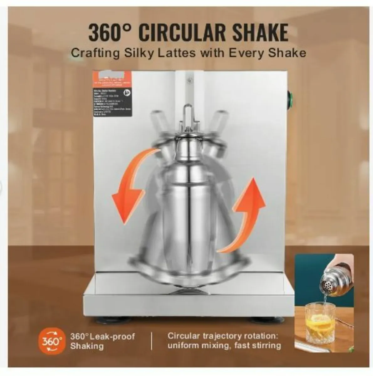 Milkshake Maker Machine, 120W Commercial - Image 2