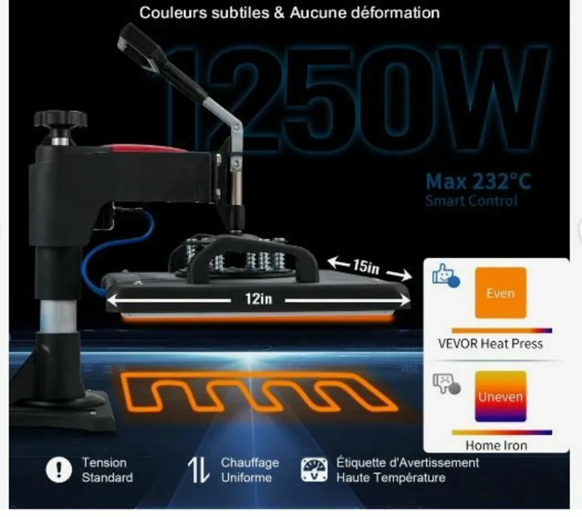 Heat Press, 5 in 1 Heat Press Machine - Image 2