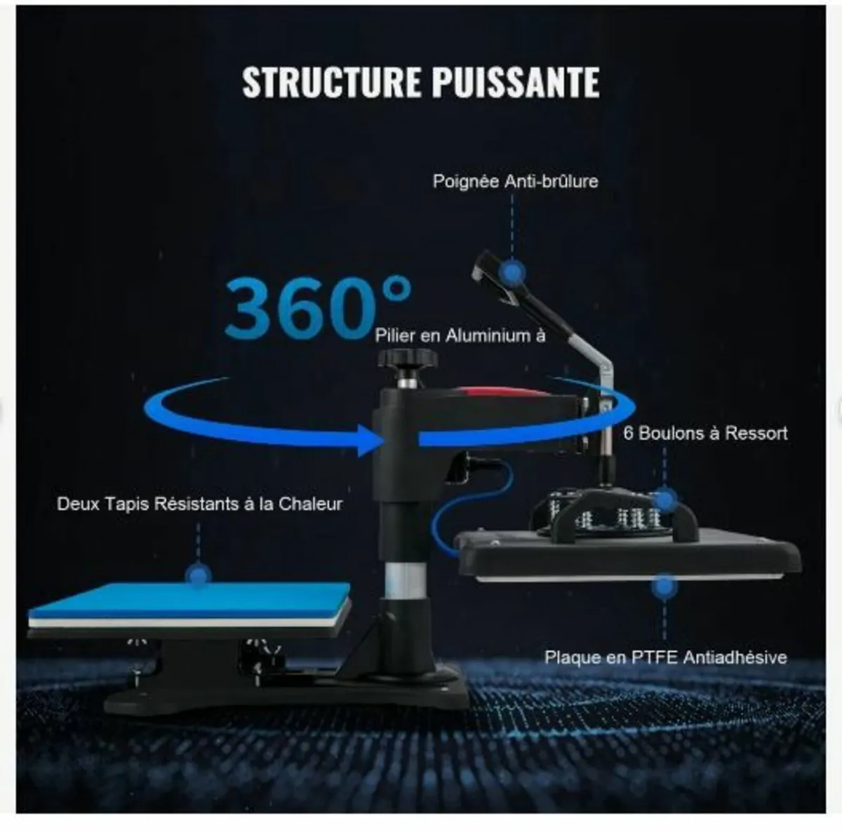 Heat Press, 5 in 1 Heat Press Machine - Image 3