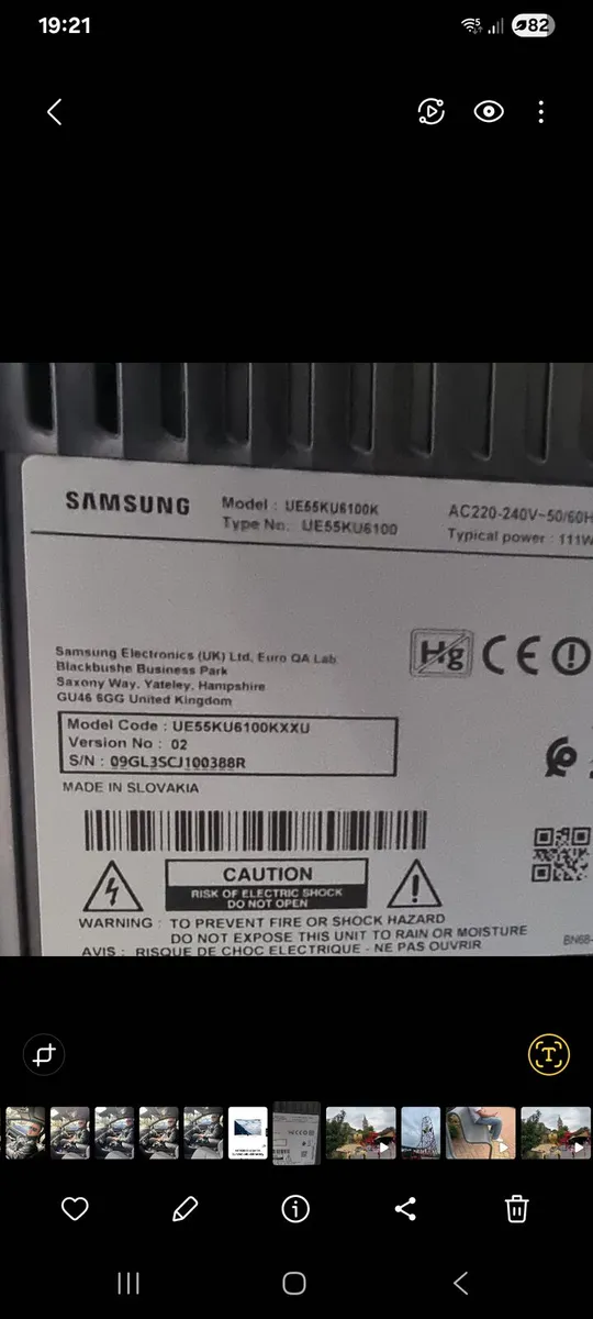 SAMSUNG TV 55-inch curved - Image 2