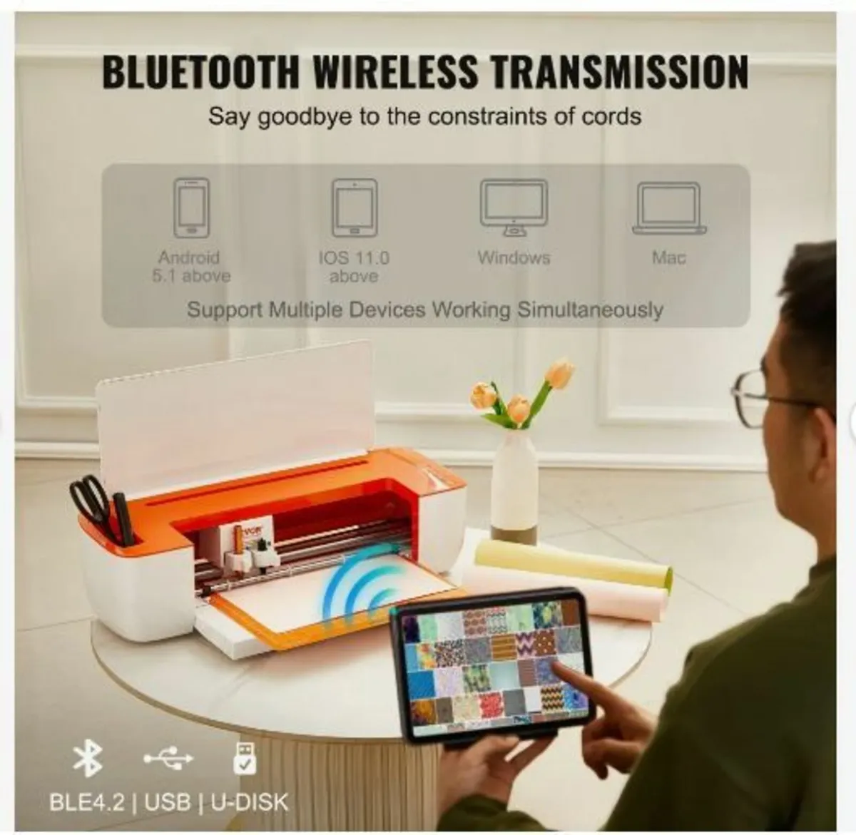 Vinyl Cutter Machine, Bluetooth Connectivity - Image 4