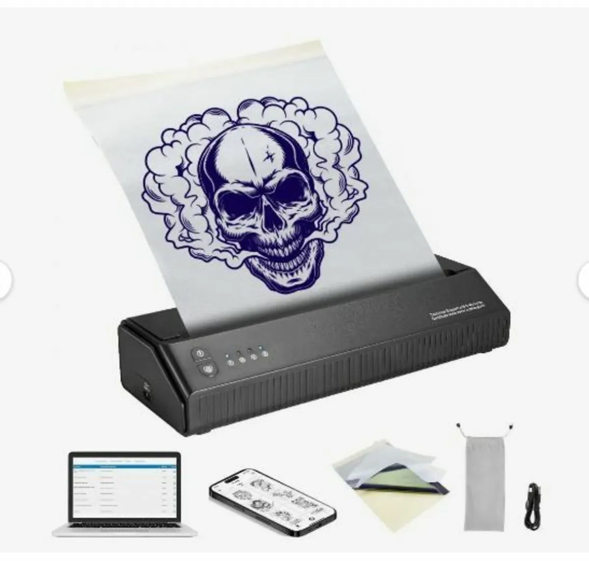 Tattoo Transfer Stencil Printer, Wireless Bluetoot - Image 1
