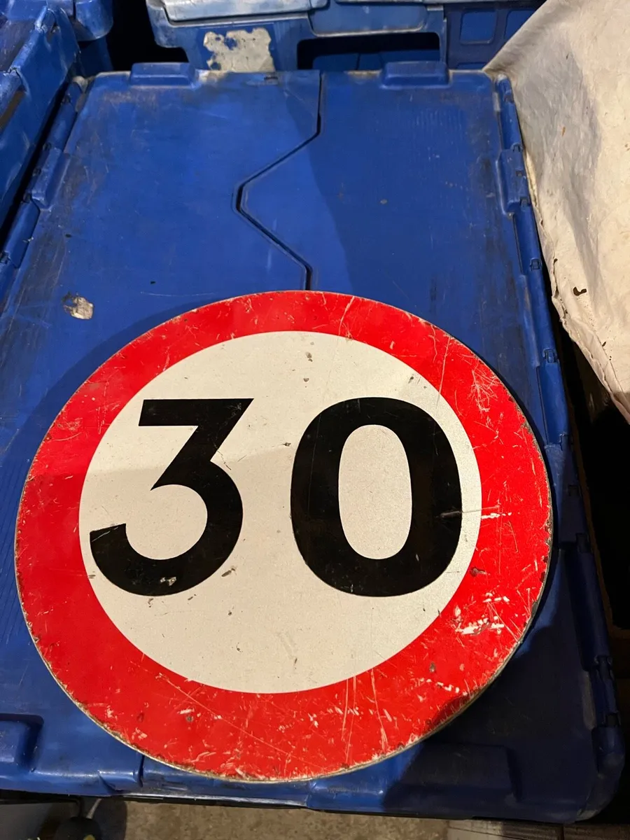 Vintage Speed Limit Sign - Image 1