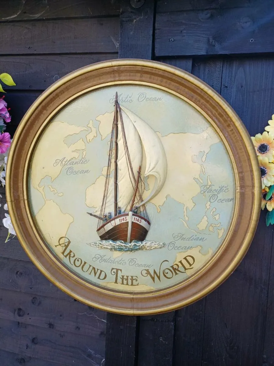 1960s Nautical Wall Plaque - Image 1