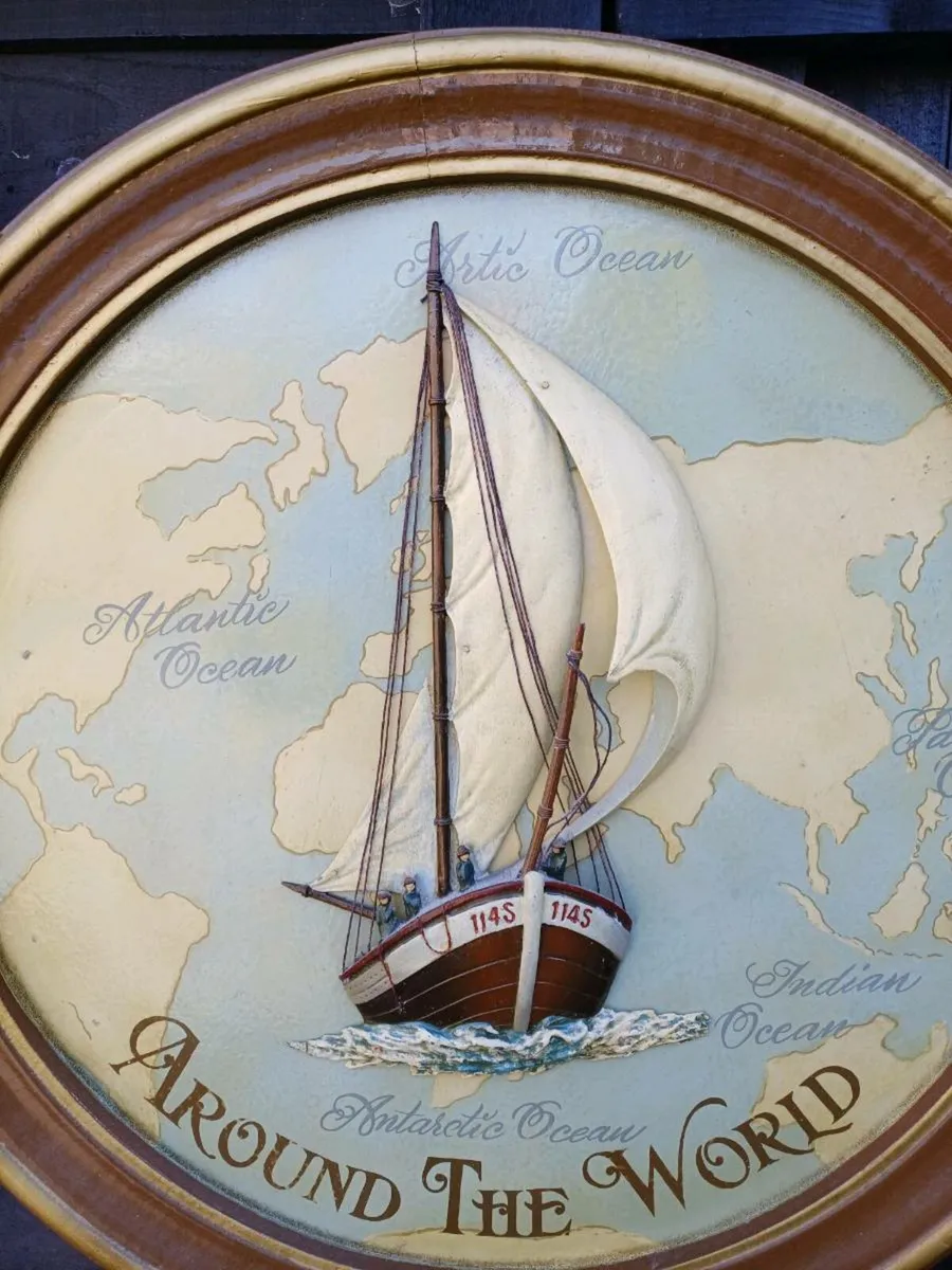 1960s Nautical Wall Plaque - Image 4