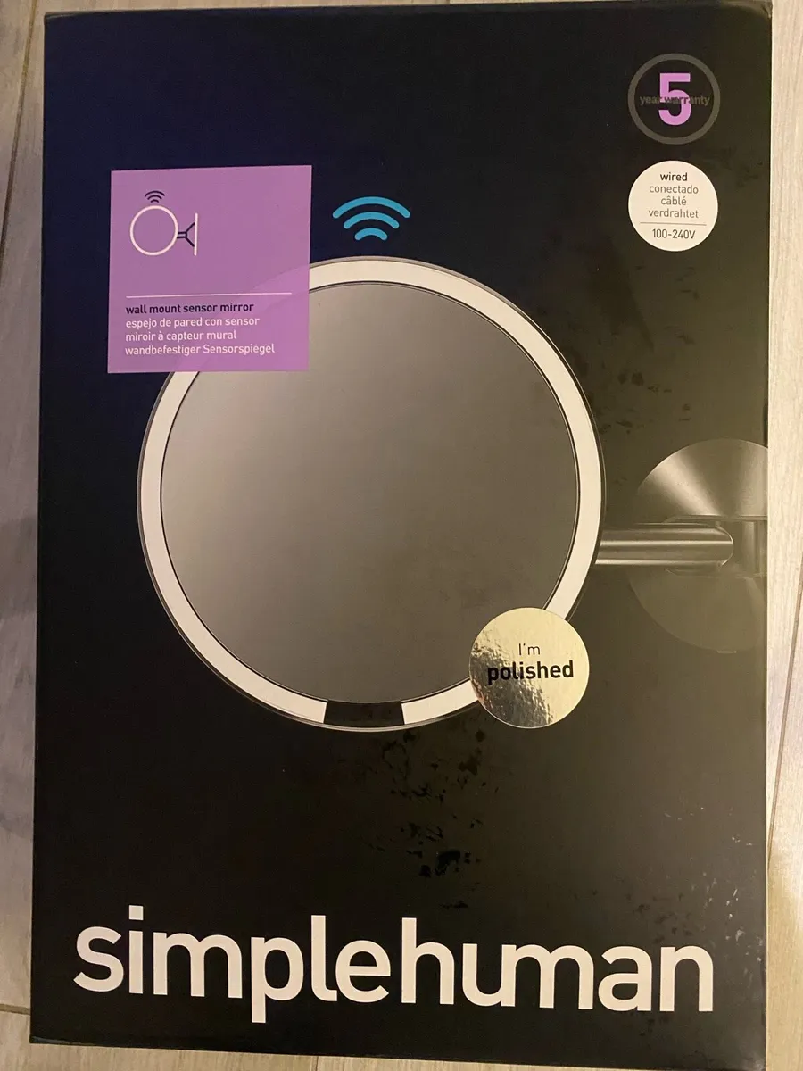 Simply Human Wall Mounted Sensor Mirror (HardWired - Image 1