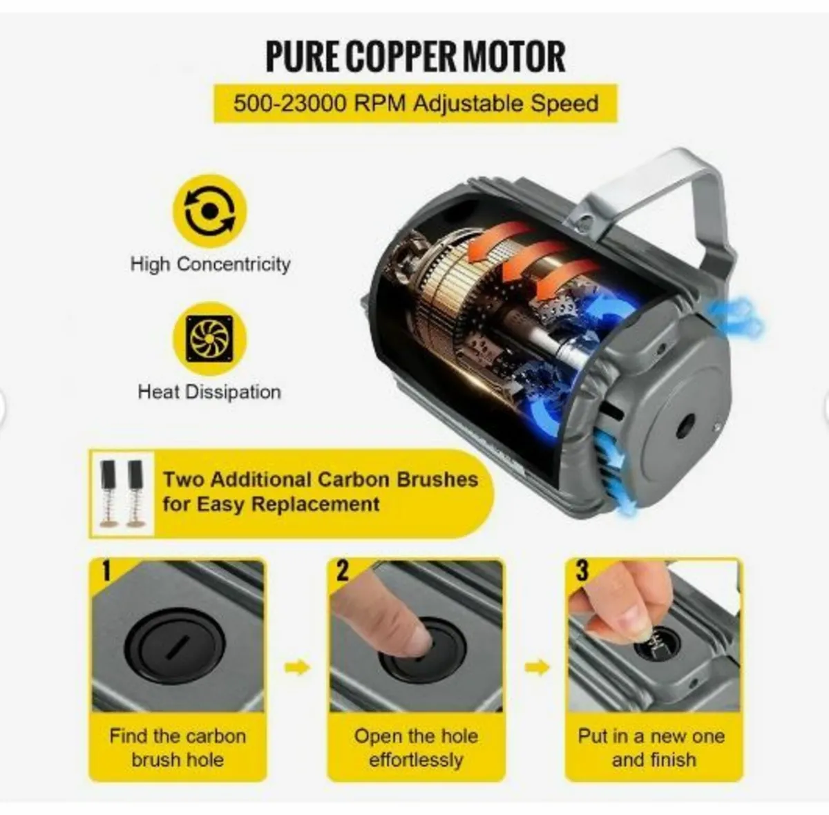 Flex Shaft Grinder 780W Rotary Tool - Image 4