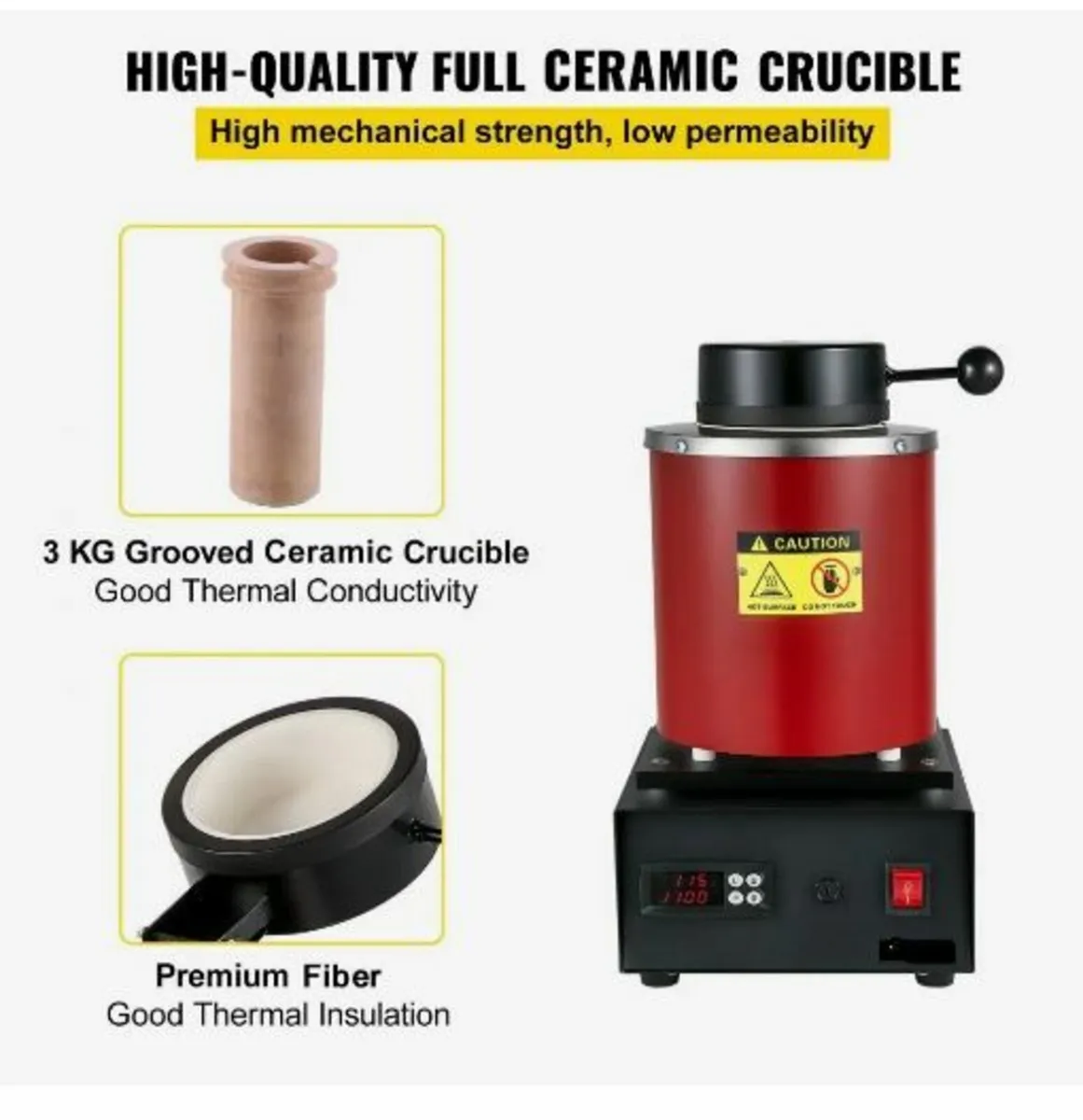 Gold Melting Furnace, 1350W - Image 4