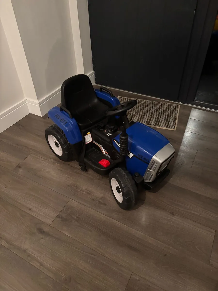 Kids Electric Tractor with Trailer (12V) - Image 2