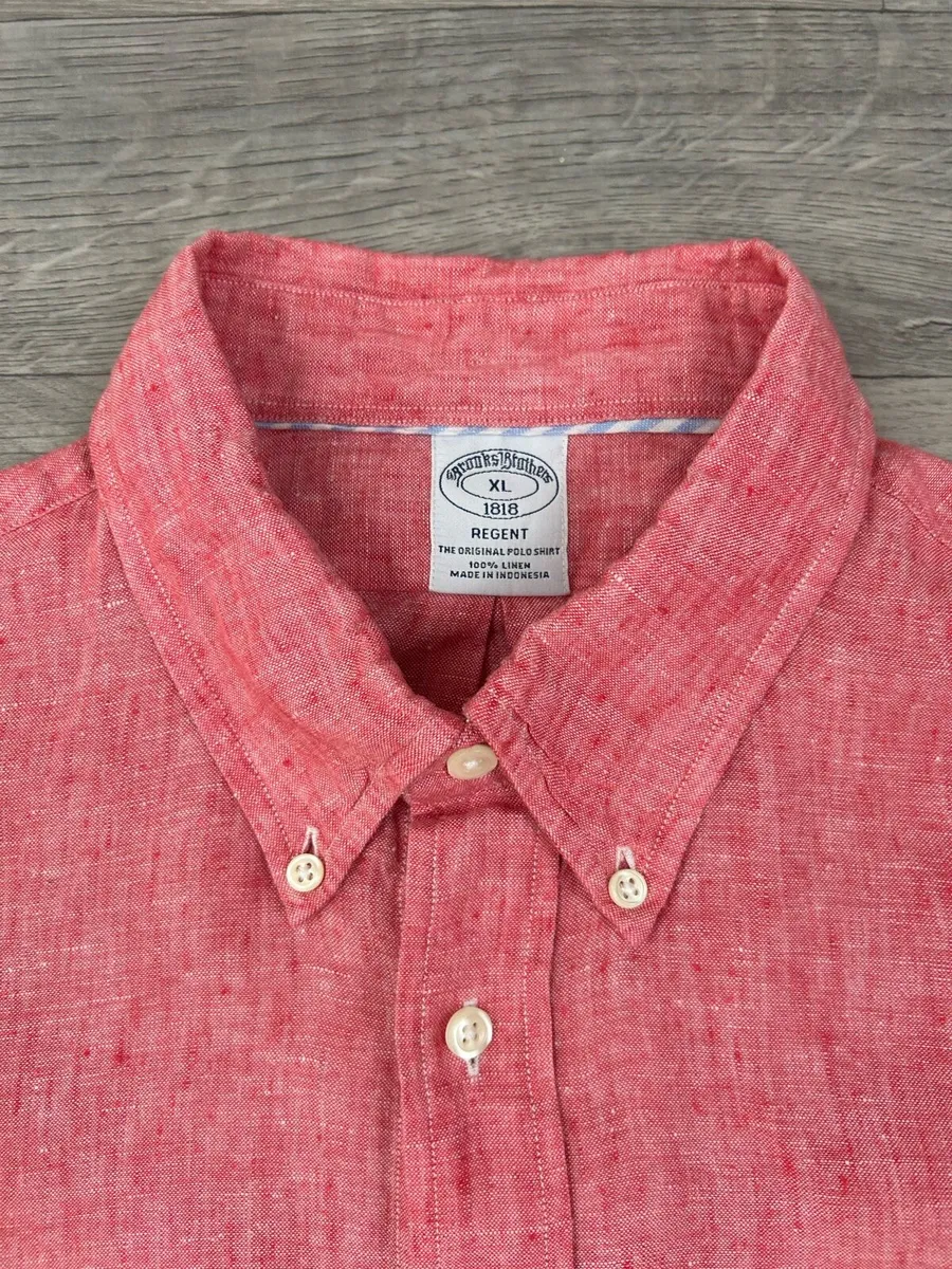Brooks Brothers Button Down Linen Shirt XL/XXL - Image 3