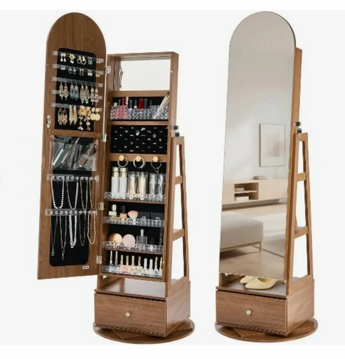 360° Swivel Jewelry Cabinet, 1655 mm - Image 1