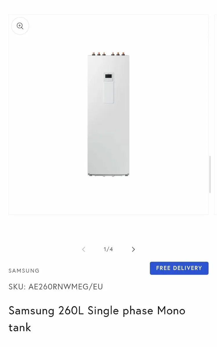 Samsung Heat Pump Internal Unit - Image 1