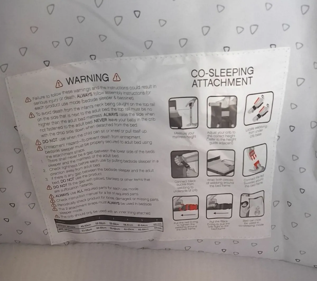 Tutti bambini cozee lite next to me crib - Image 4