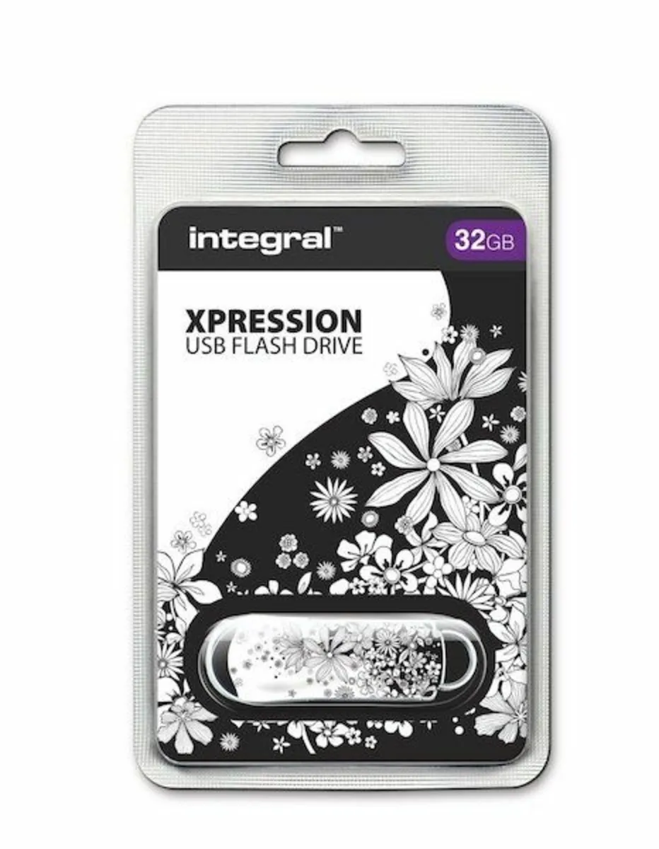 NEW Integral Xpression Floral 32GB USB Stick Drive - Image 2
