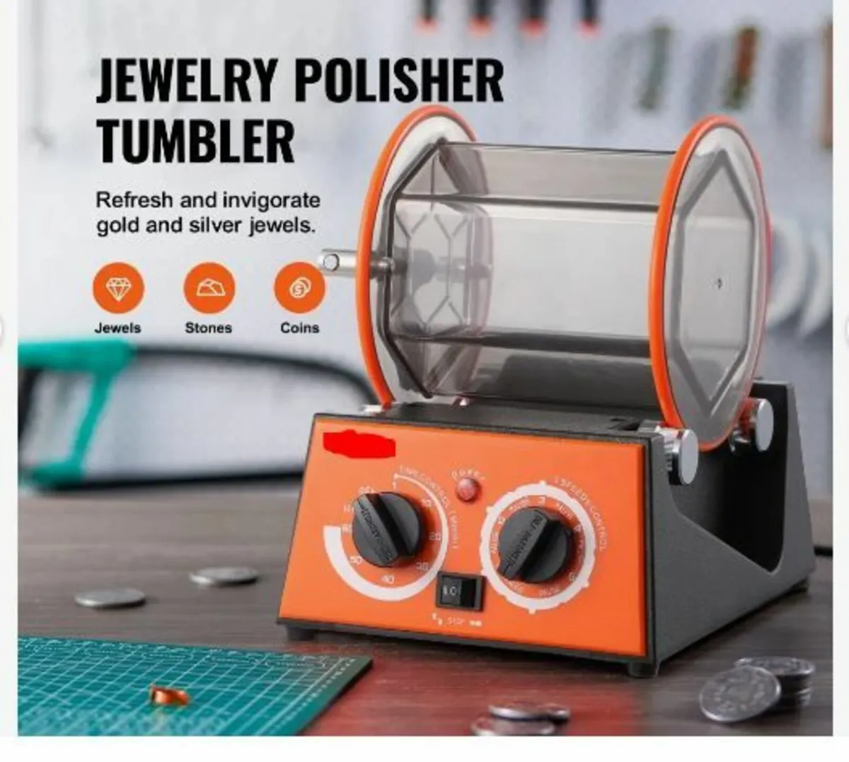 3kg Rotary Tumbler Surface Polisher Jewelry - Image 2