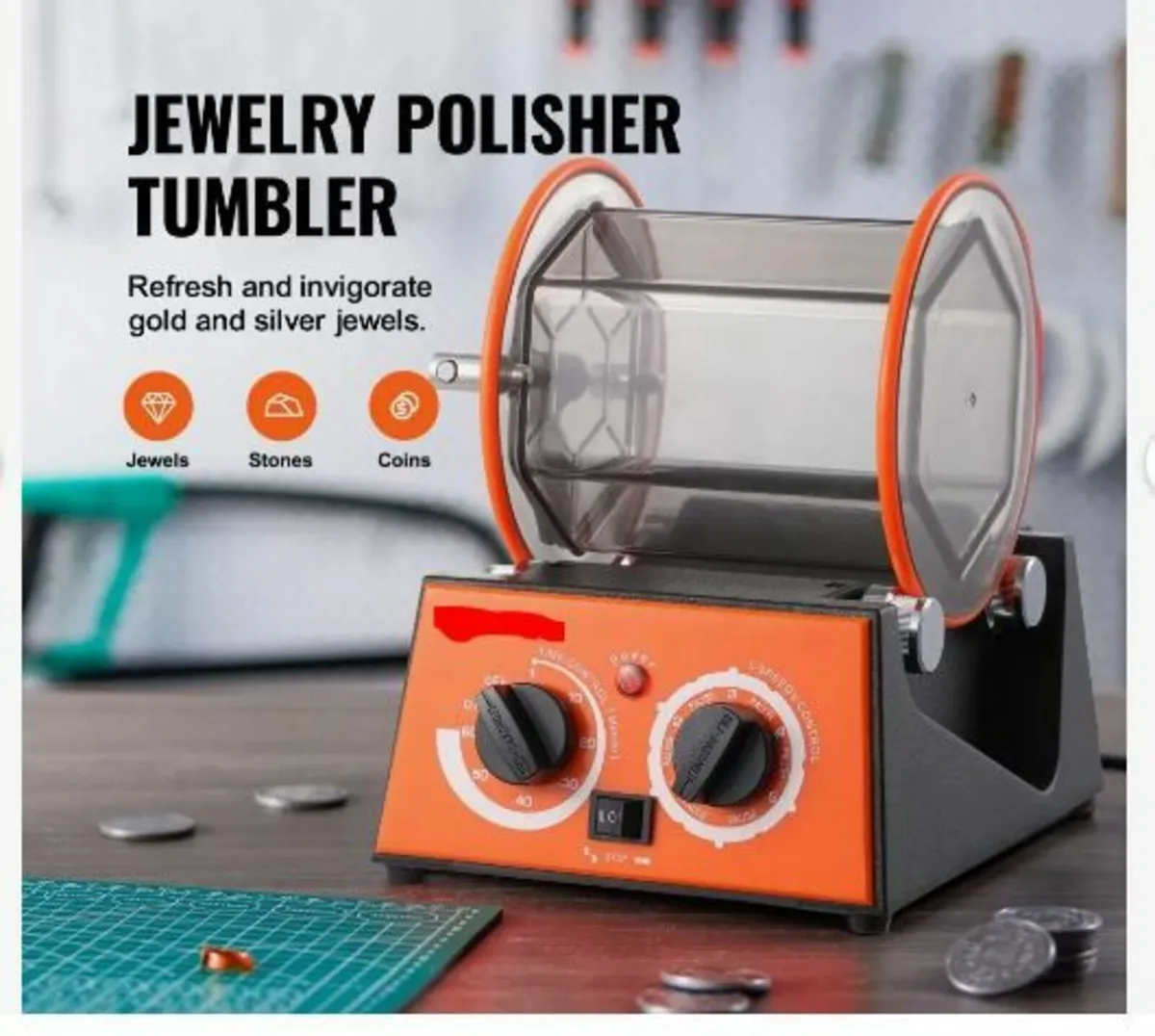 3kg Rotary Tumbler Surface Polisher Jewelry - Image 3