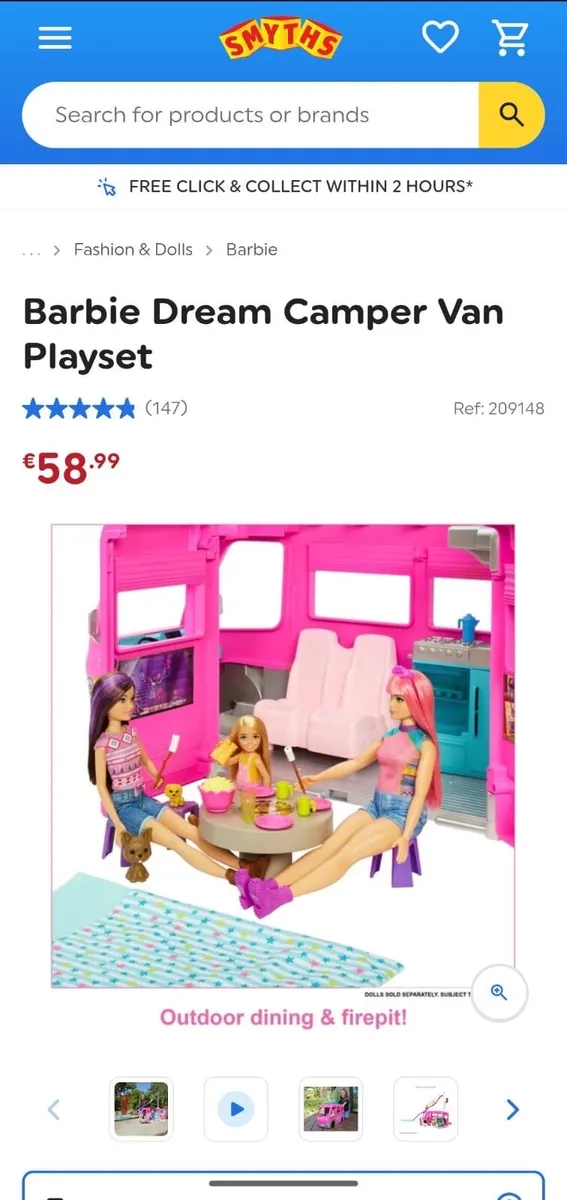 Barbie dream camper van play set - Image 2