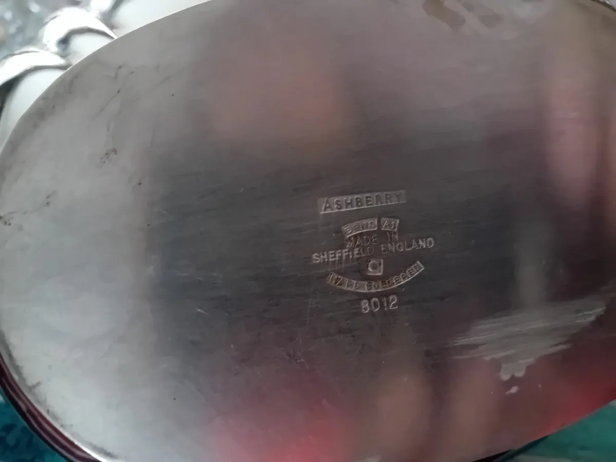 Vintage tea set ashberry silver plated - Image 4