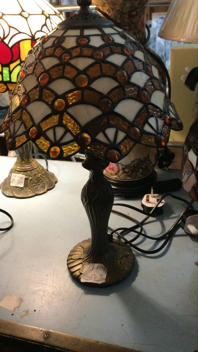 Tiffiny style lamps for sale - Image 4