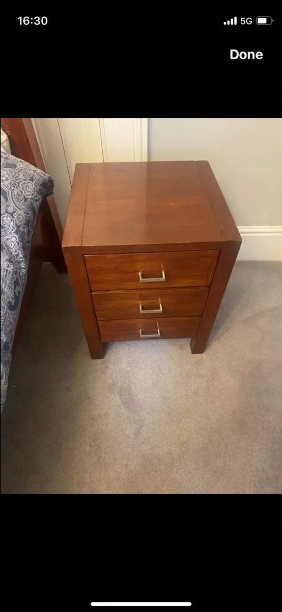 King size bed frame + 1 locker - Image 2