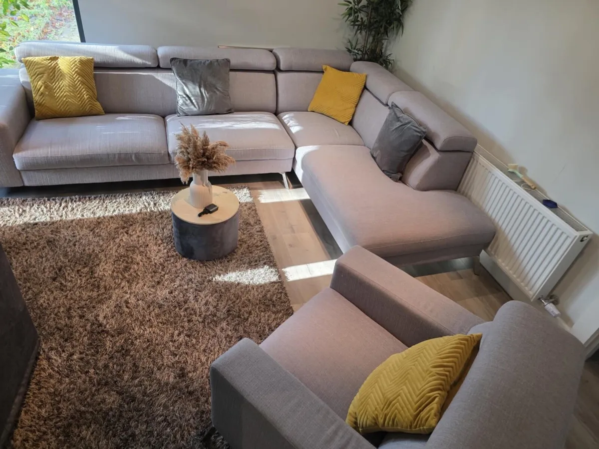 Reduced Harvey Norman corner suite+armchair - Image 1