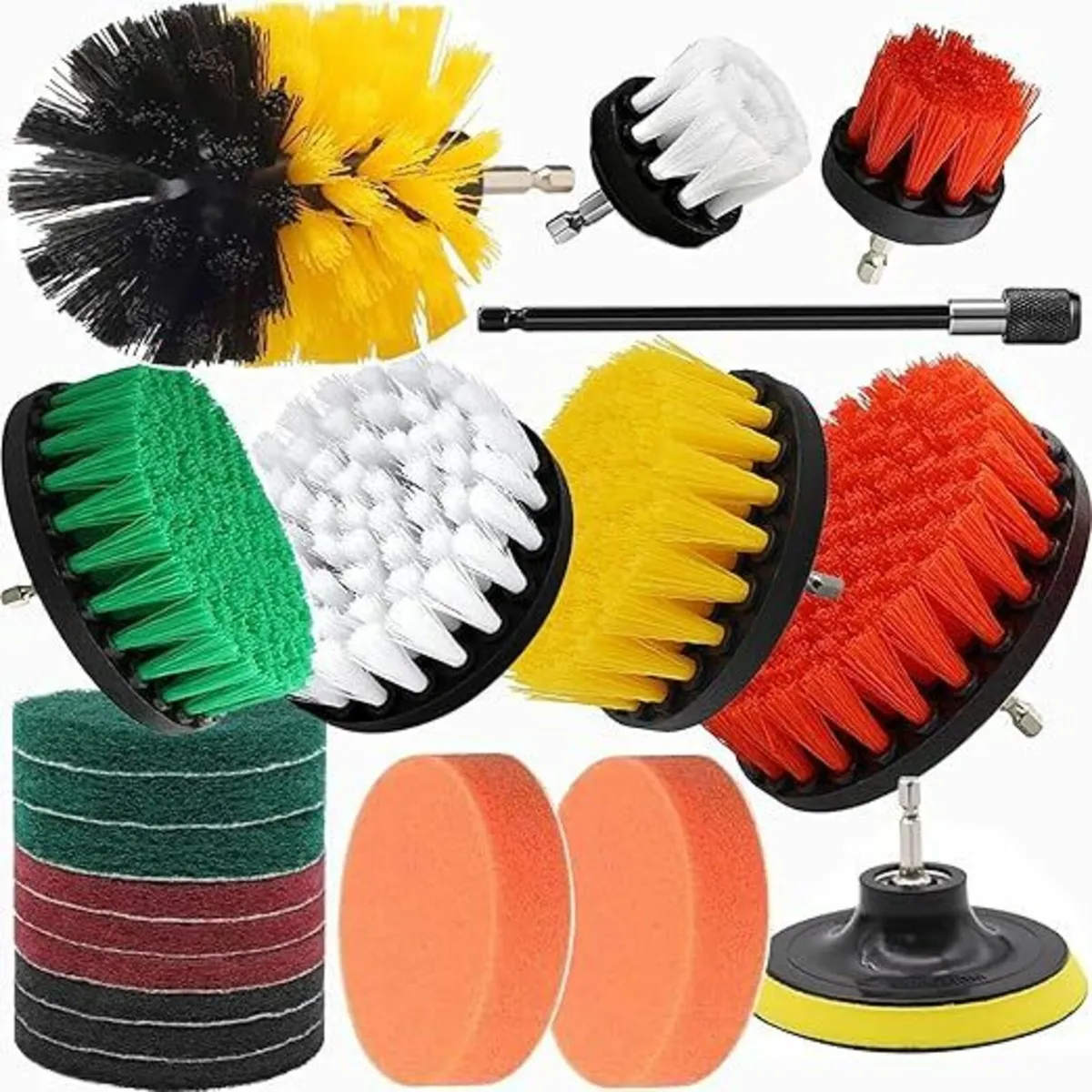 20Pcs Drill Brush Attachment Set, Drill Brush for - Image 1