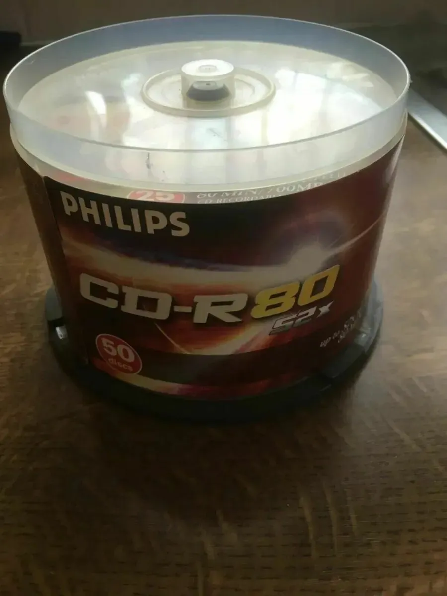 NEW Set 40 Philips Blank DVDs (DVD+RW) On Spindle - Image 2