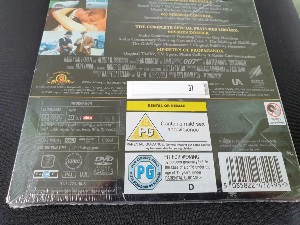 Goldfinger Ultimate Edition 2 Disc Set DVD 1964 - Image 4