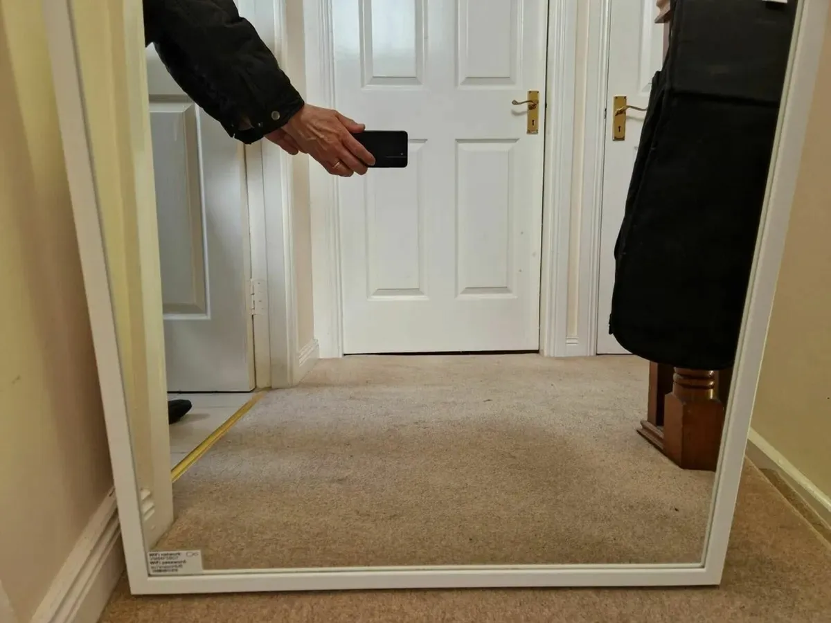 Bedrooom wall Mirror Square Frame 27.5"x 27.5" - Image 4