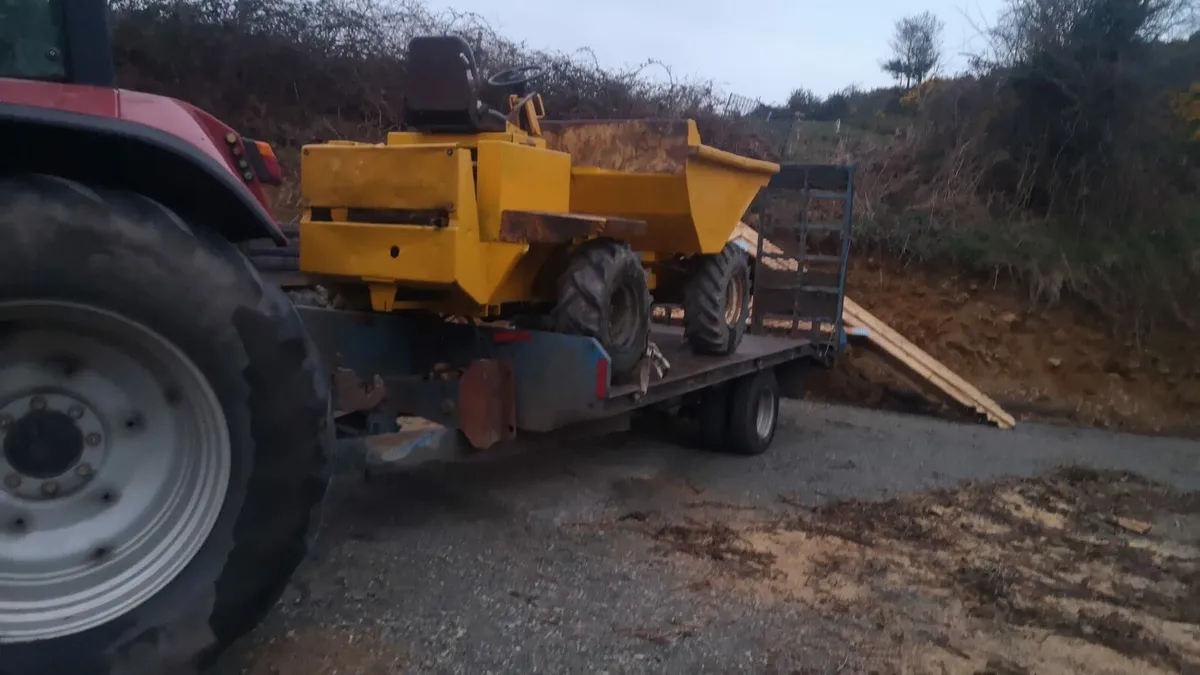 3 ton Dumper & 3 meter power harrow for sale - Image 1