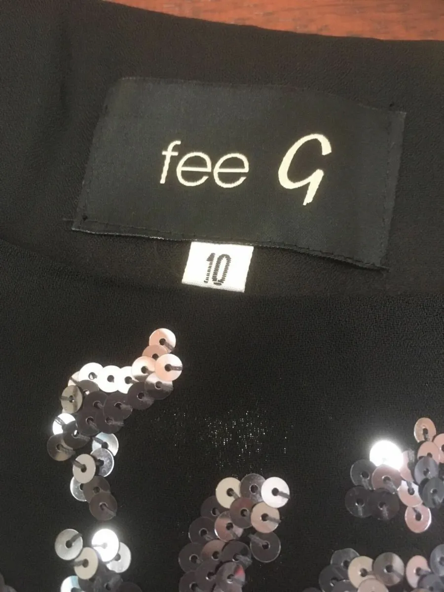 Designer Fee G Dress, Size 10, Black - Image 3