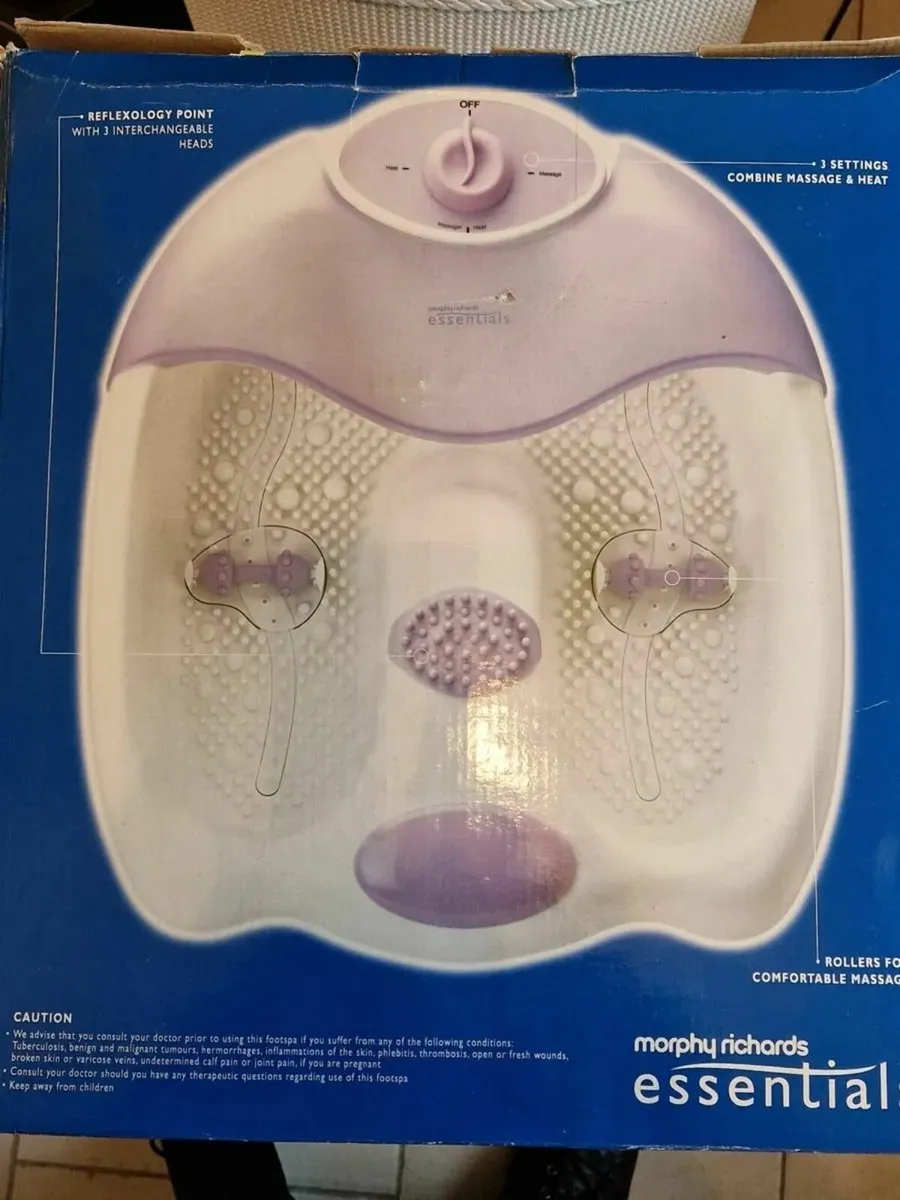 NEW IN BOX Morphy Richards Essentials Foot Spa - Image 1
