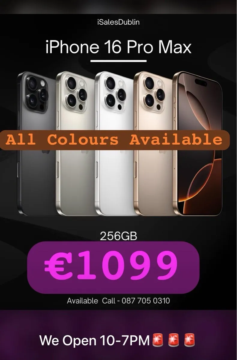 16 Pro Max 256Gb New! Unlocked! E.U. Xmas SALE! - Image 2