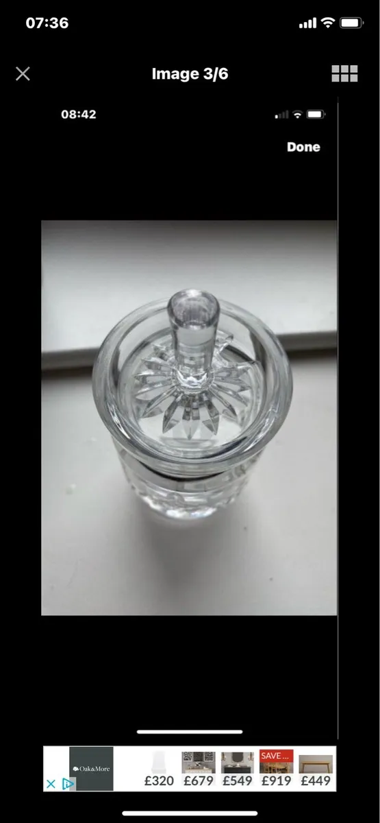 Vintage Waterford Crystal Condiment jar - Image 3
