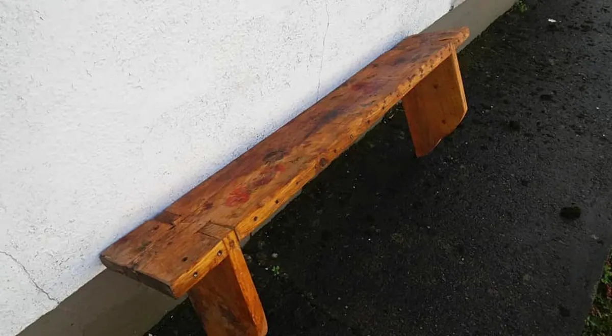 Rustic "wild garden" mantel / shelf - Image 2