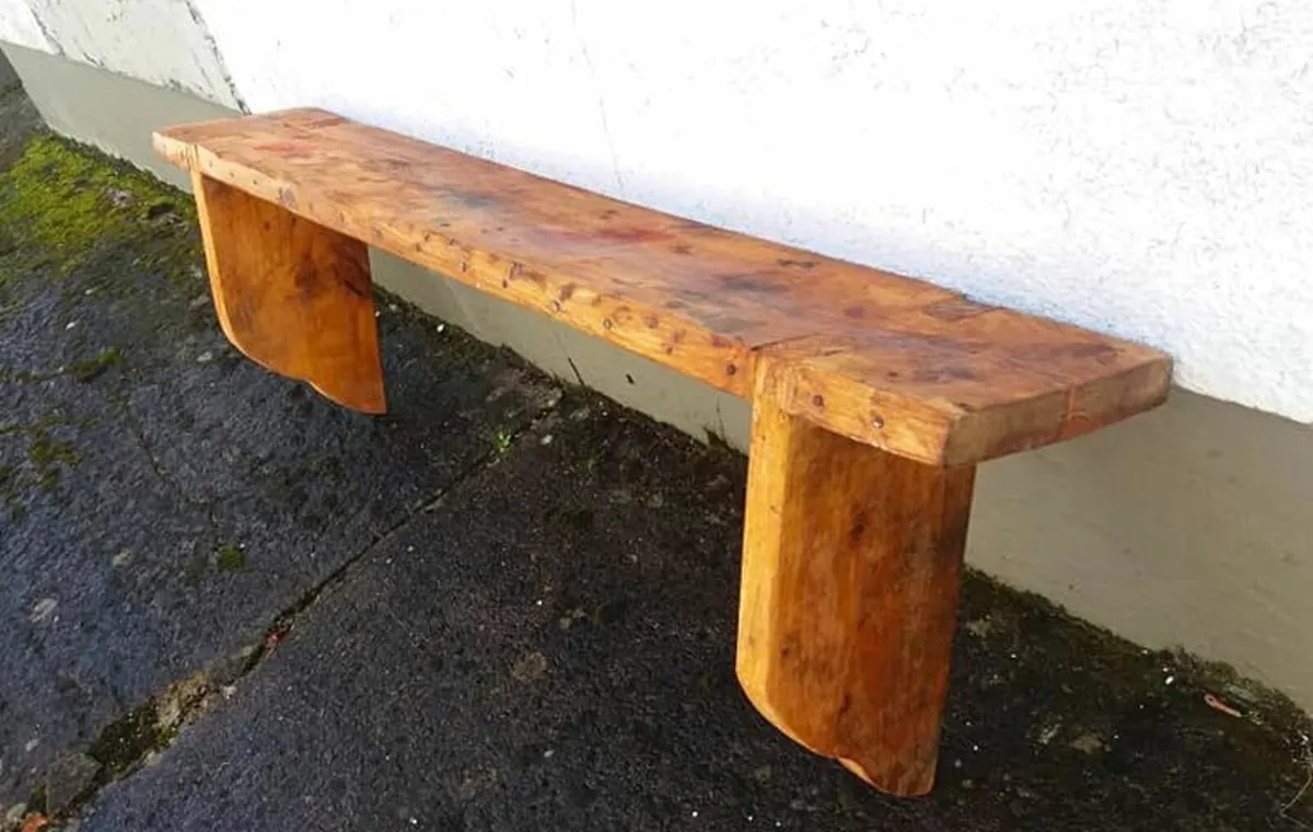 Rustic "wild garden" mantel / shelf - Image 4