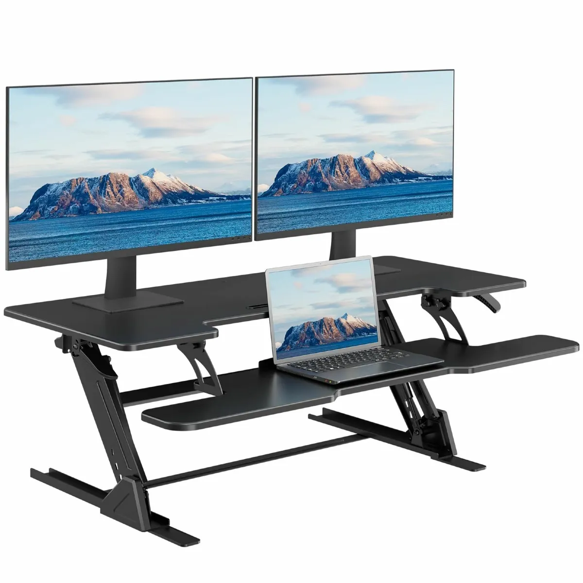 Standing Desk Converter Dual Gas Spring Height - Image 1