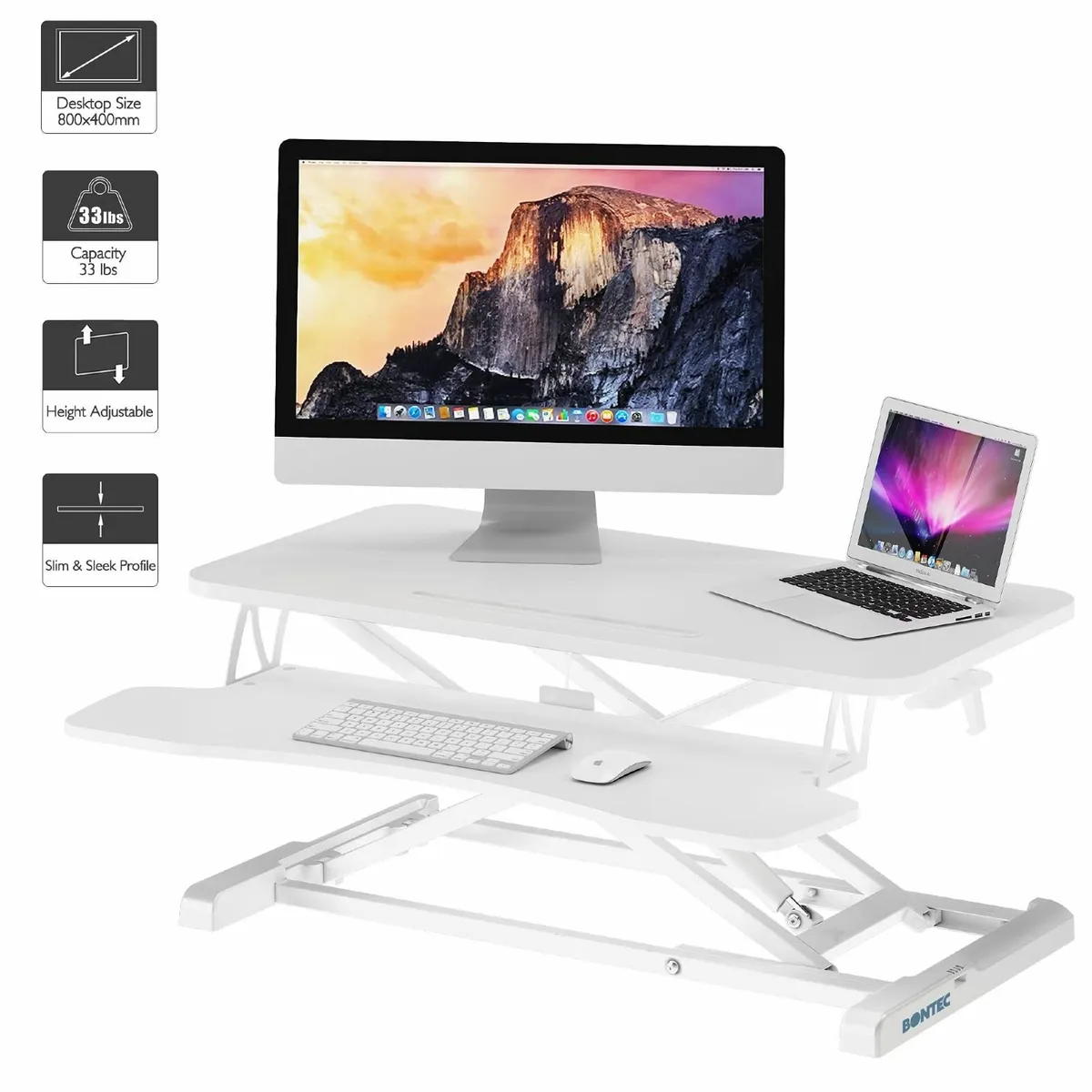 Standing Desk Converter 32in/80cm Height-Adjustabl - Image 2