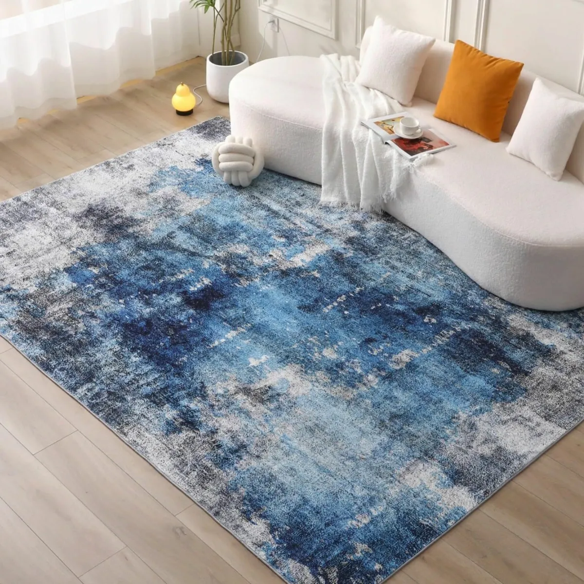 Washable Rugs for Living Room - Ultra Soft Short - Image 1