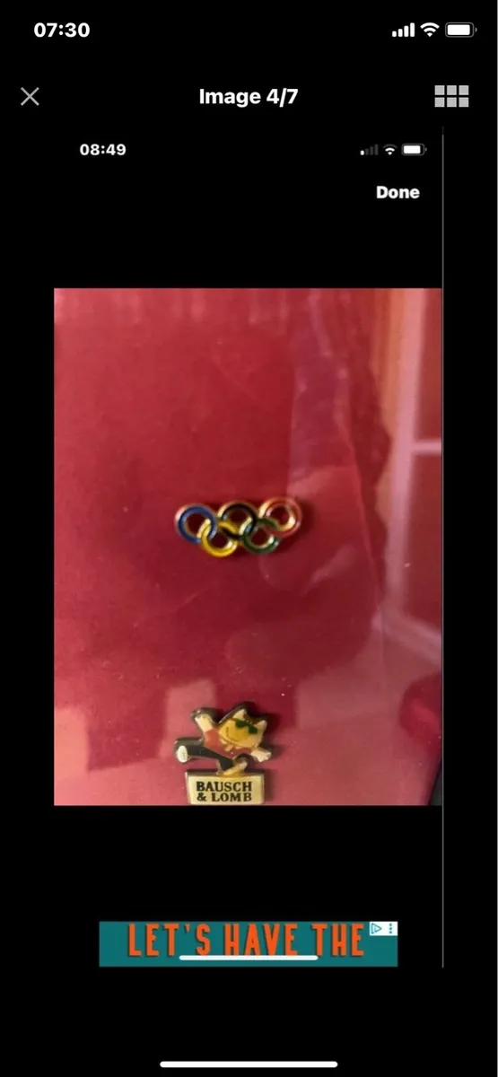 Framed International Olympic Pin Collection (14) - Image 4