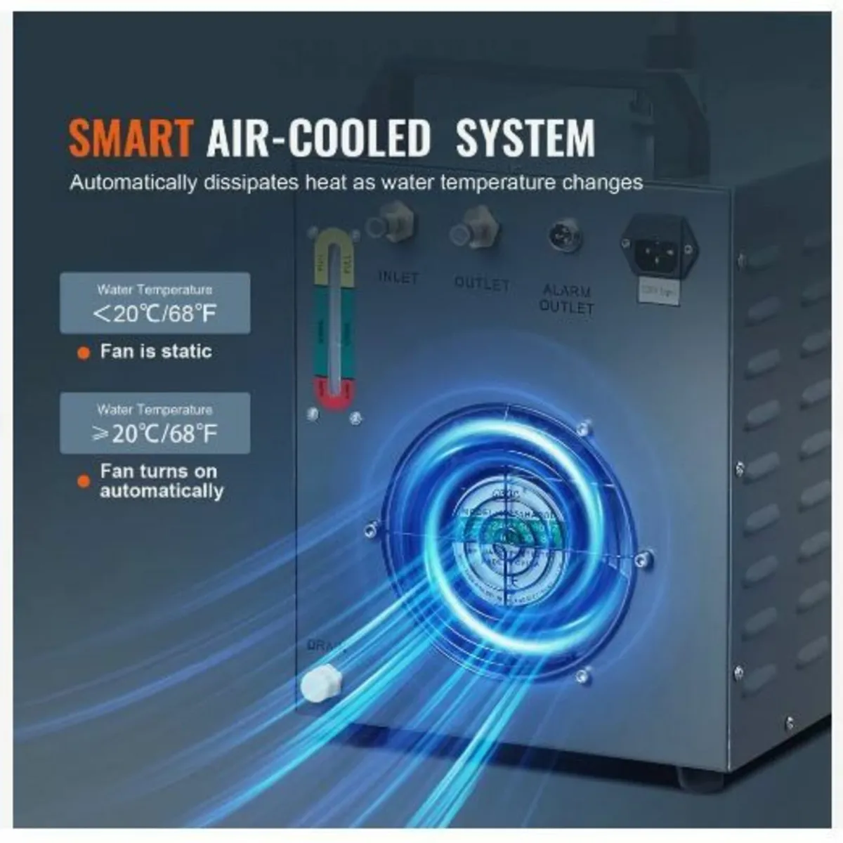 Industrial Water Chiller, CW-3000, 80W - Image 4