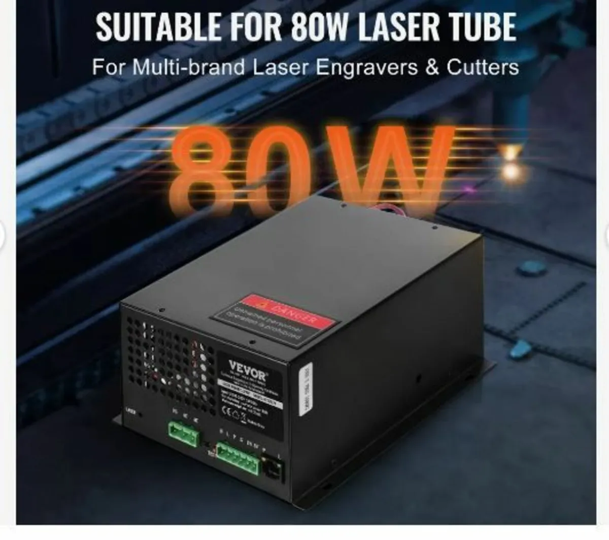 CO2 Laser Power Supply, 80W - Image 2