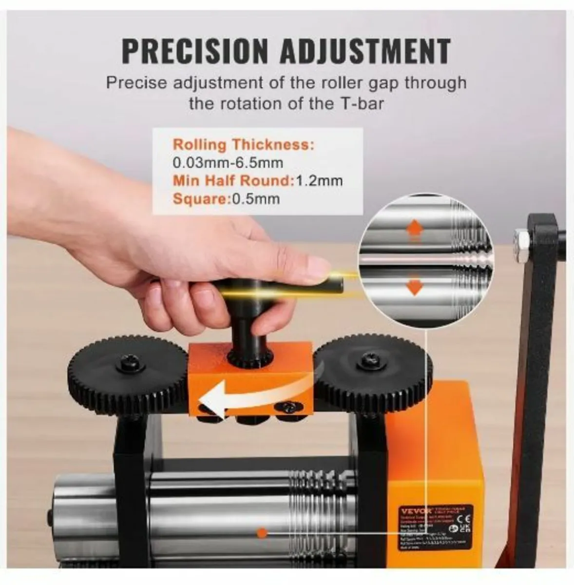 Rolling Mill, 2.95"/75 mm Jewelry Rolling - Image 4